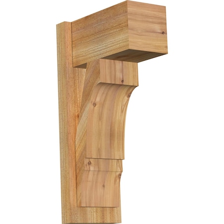 Ekena Millwork Balboa Block Rough Sawn Outlooker, Western Red Cedar, 8"W x 14"D x 26"H OUT08X14X26BOA05RWR